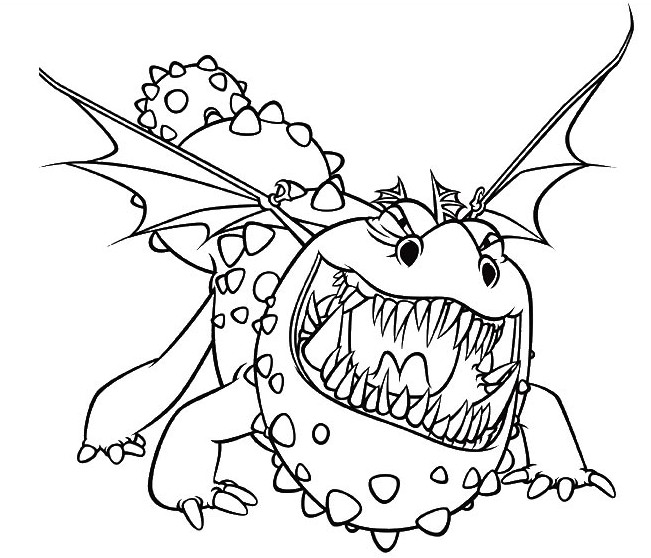 coloriage gronk le dragon de varek