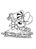 coloriage Diddlina devoirs