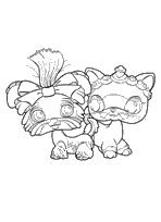 coloriage Petshop chats