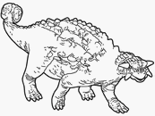 coloriage ankylosaure