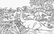 coloriage dinosaures
