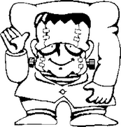 coloriage frankenstein