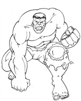 coloriage hulk