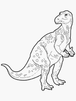 coloriage iguanodon