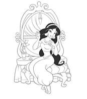 coloriage jasmine