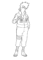 coloriage kakashi
