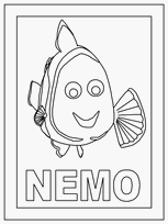 coloriage portrait nemo