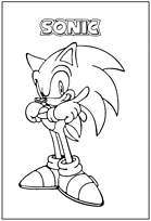 coloriage sonic