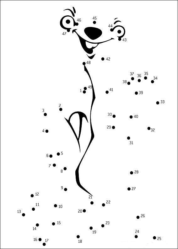 Coloriage point a point a imprimer scrat gratuit et colorier dessin scrat