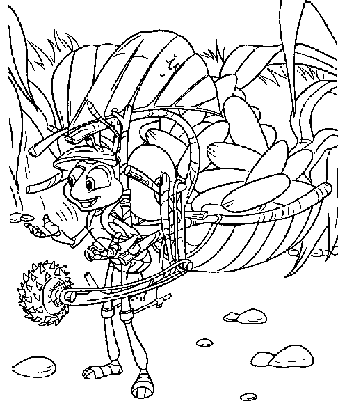 coloriage 1001 pattes la recolte