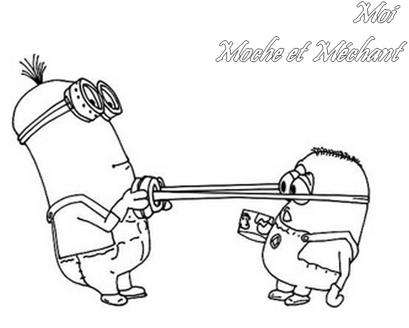 Coloriage De Moi Moche Et Mechant