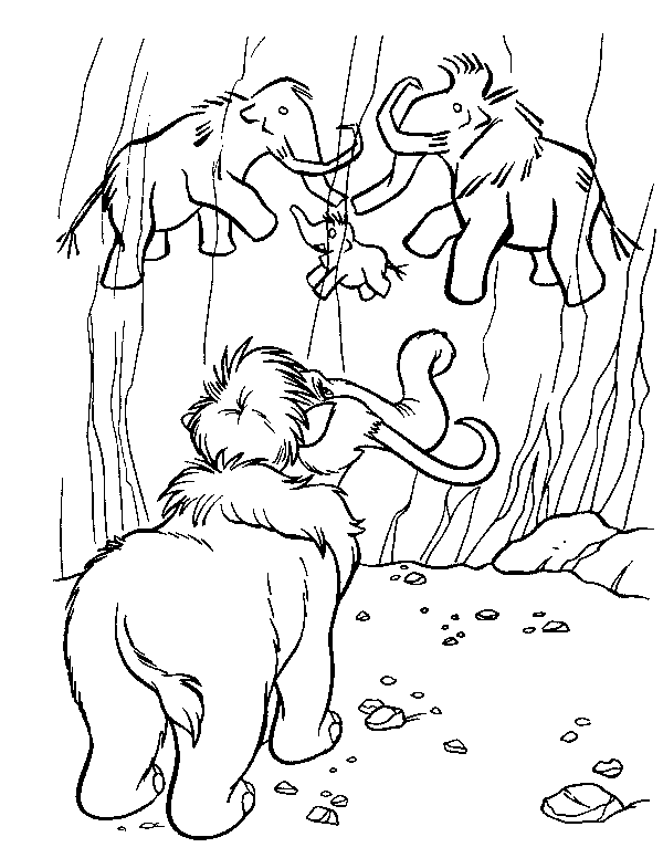 Coloriage A Imprimer Age De Glace Ellie Regarde Les Dessins Gratuit Et Colorier