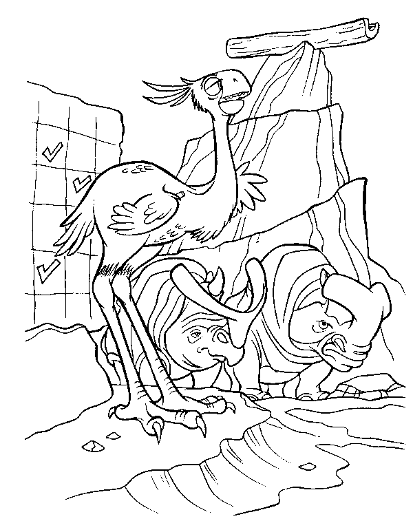 coloriage age de glace les rhinos