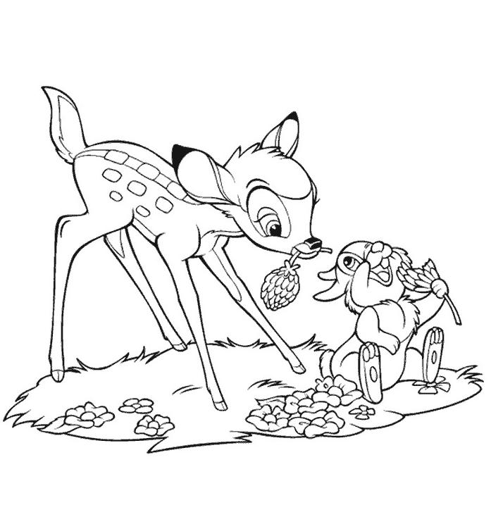 Bambi Coloriage A Imprimer