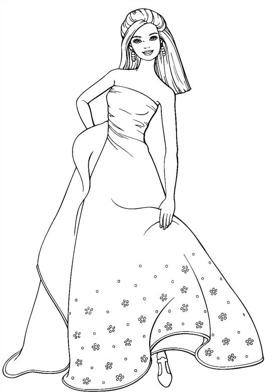 Coloriage Robe A Imprimer