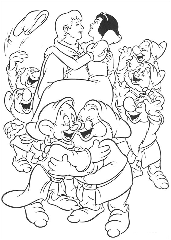 Les 7 Nains Coloriage