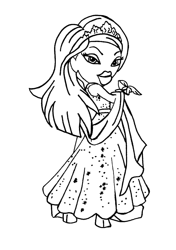 coloriage bratz princesse