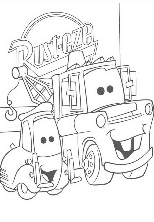 Coloriage a imprimer cars martin et guido les amis de mac coloriage cars martin et guido les amis de mac queen