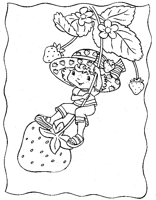 Coloriage a imprimer charlotte grimpe sur une fraise coloriage charlotte grimpe sur une fraise