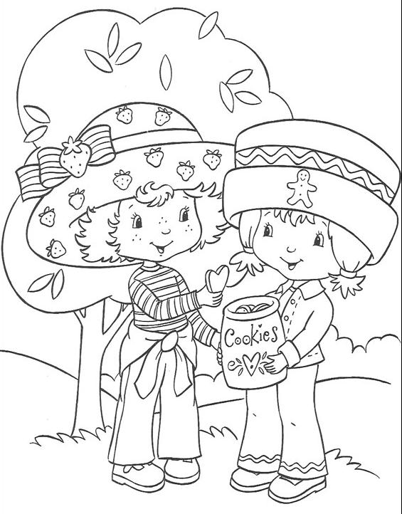 Coloriage De Charlotte Aux Fraises A Imprimer Gratuit