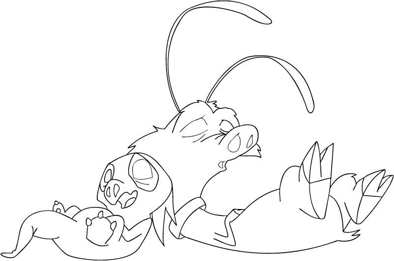 coloriage chasseur de dragons la sieste
