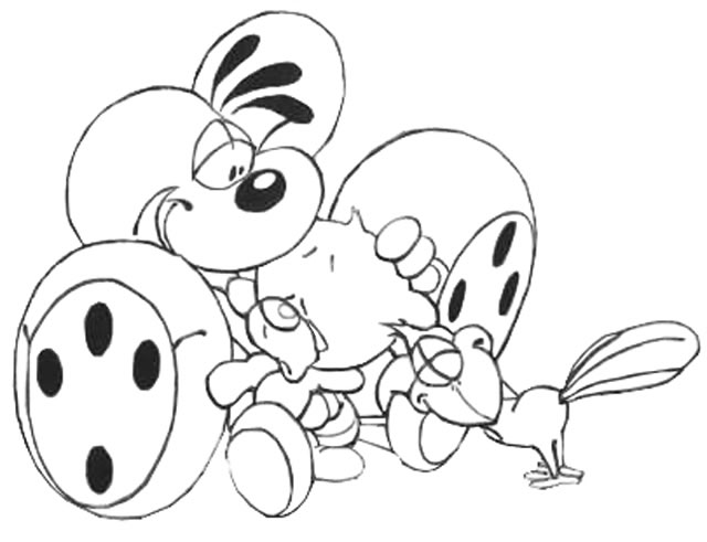 coloriage diddl Pimboli
