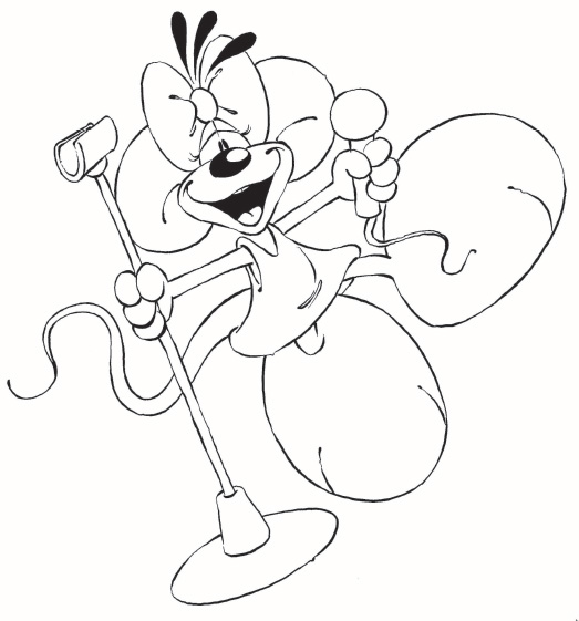 coloriage diddlina chante