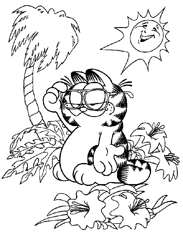 coloriage garfield