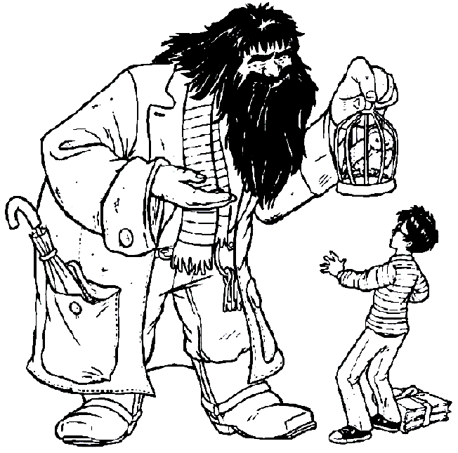 Coloriage Enfant Harry Potter