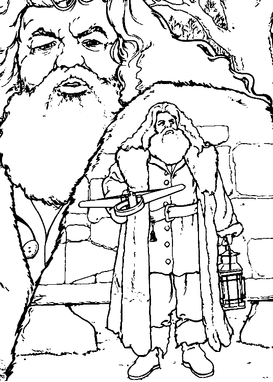 coloriage hagrid