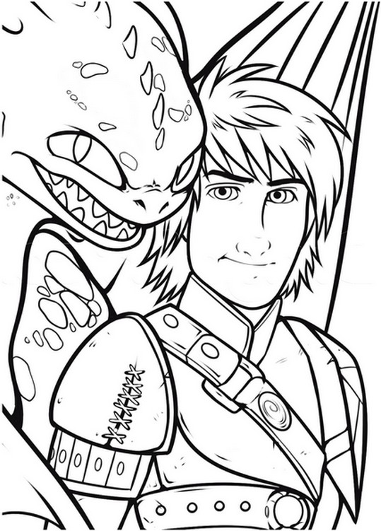coloriage harold et krokmou dragons 2