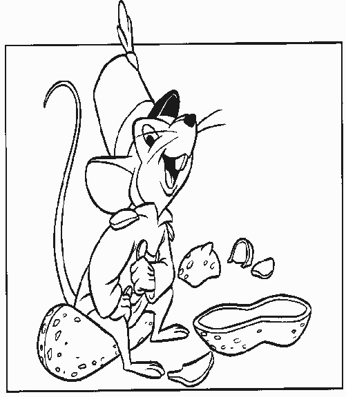 coloriage la souris de dumbo