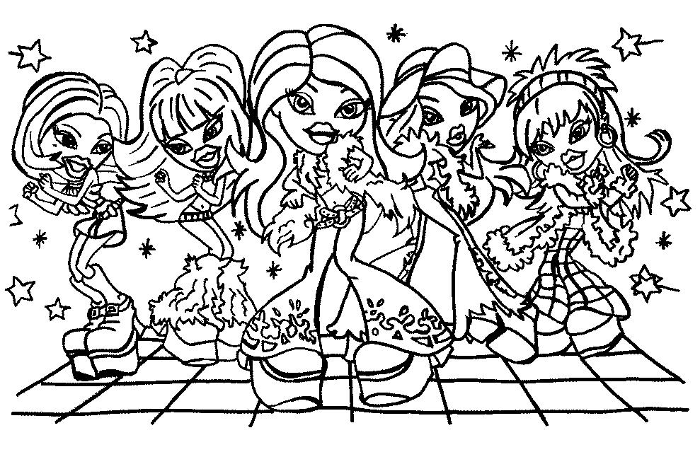 Coloriage Bratz A Imprimer