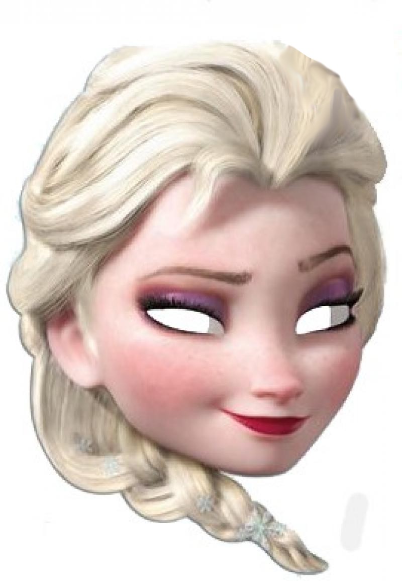 Imprimer le masque d Elsa reine des neiges vérifier la taille au moment de l impression