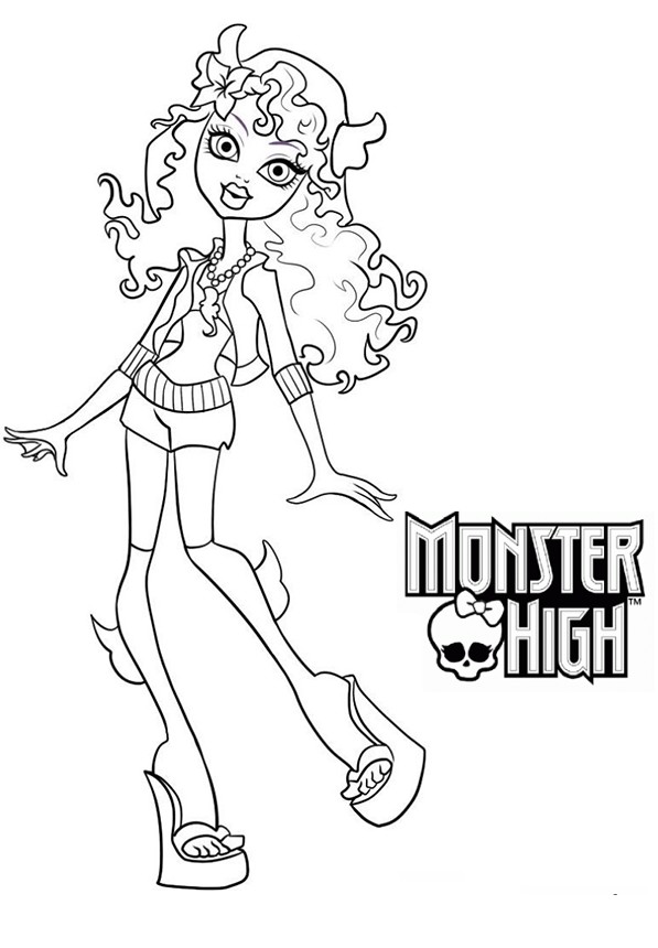 Coloriage De Monster High A Imprimer