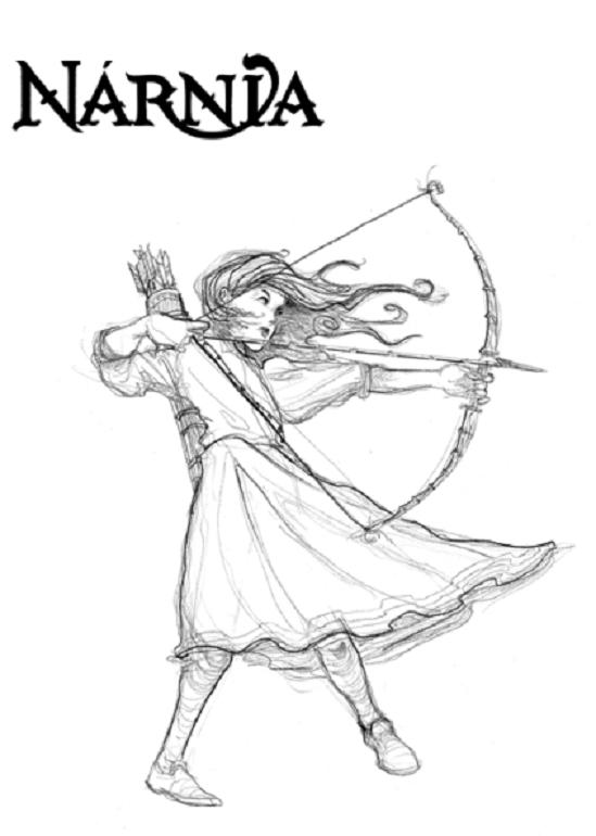 Coloriage a imprimer narnia anna gratuit et colorier coloriage narnia anna