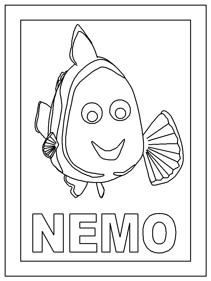 coloriage portrait nemo