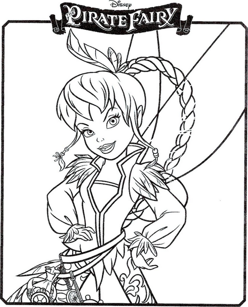 Coloriage De Clochette Et La Fee Pirate