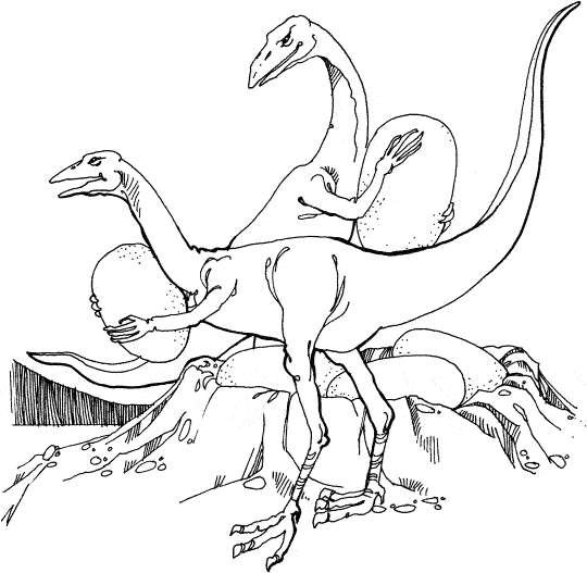 coloriage oviraptors