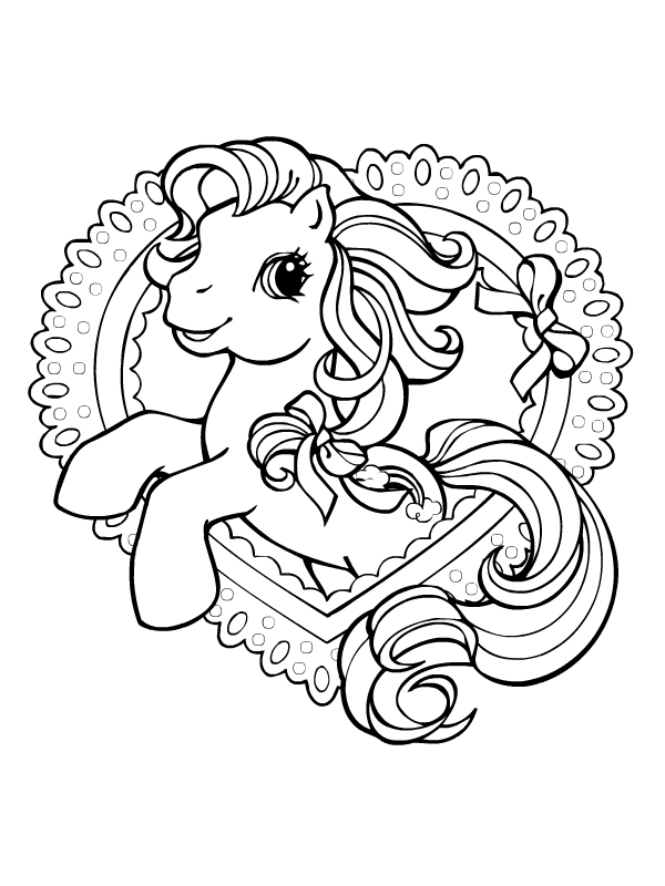 Coloriages De Poneys Gratuits A Imprimer