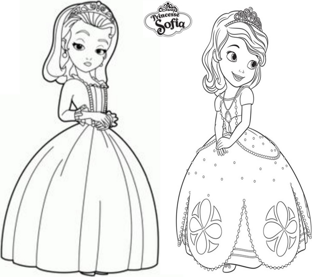 Coloriage De La Princesse Sofia