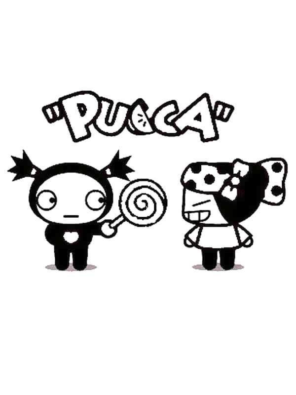 Coloriage A Imprimer Pucca Et Garu Gratuit Et Colorier