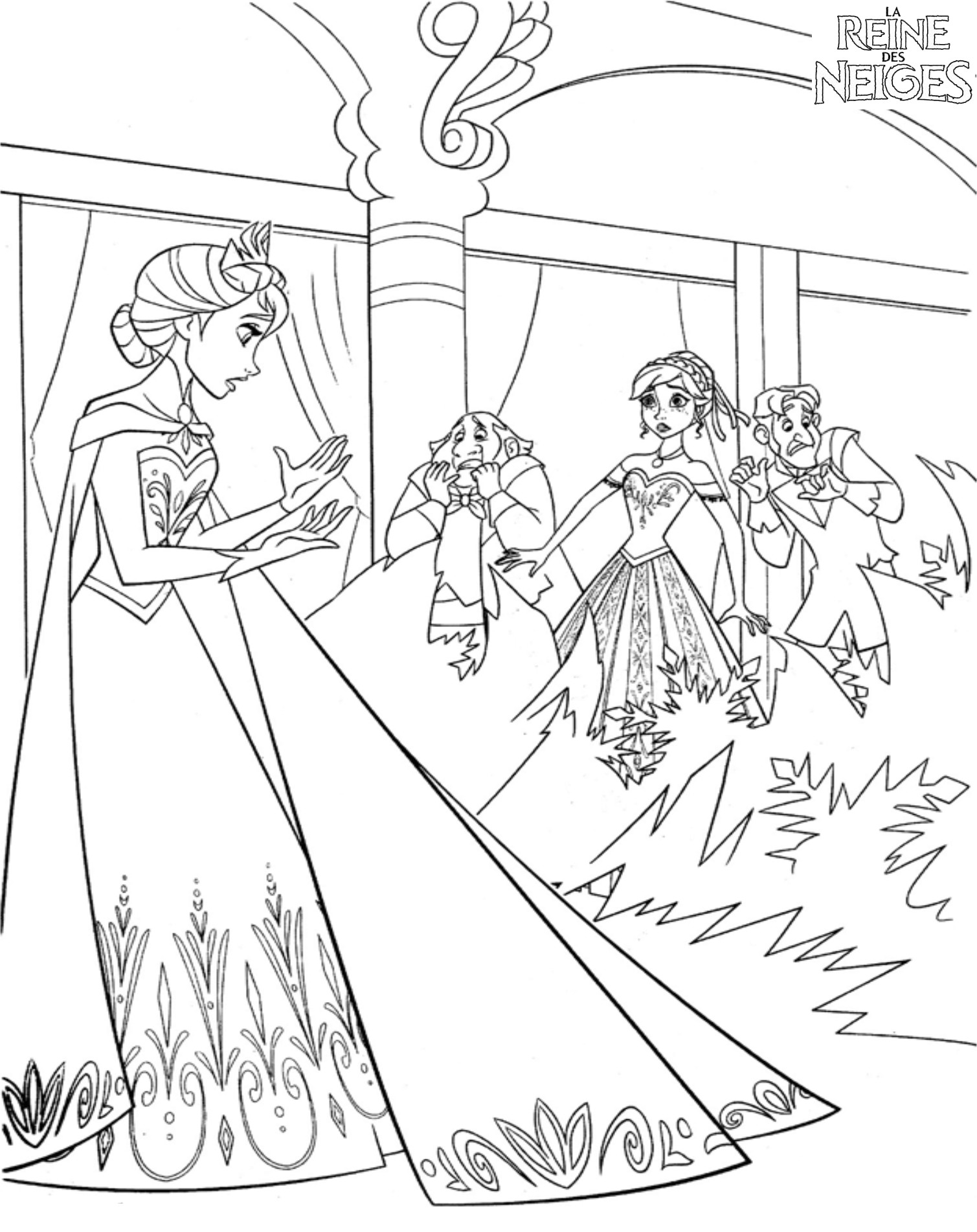 Coloriage A Imprimer Reine Des Neiges