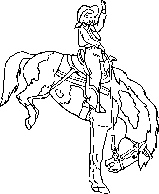 coloriage rodeo
