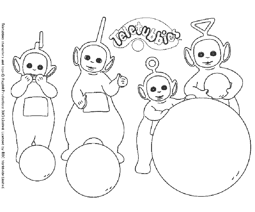 Coloriage A Imprimer Teletubbies