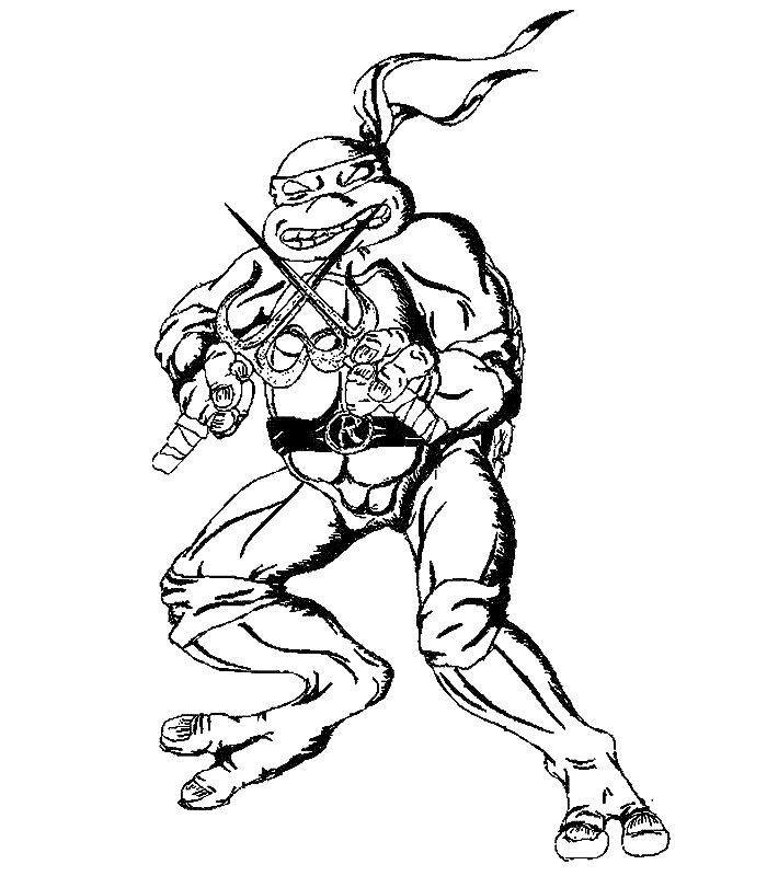 Coloriage A Imprimer Tortue Ninja