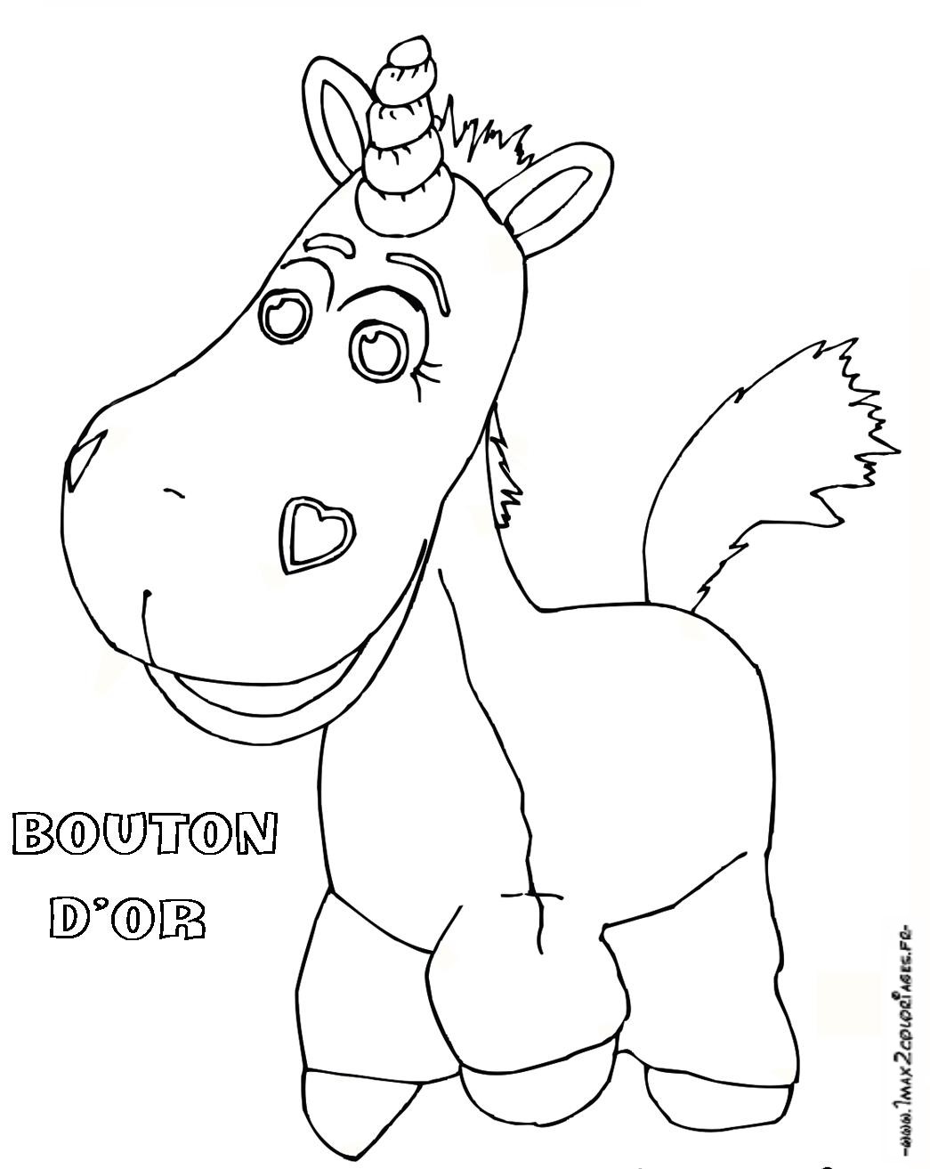 coloriage toy story 3 bouton d or
