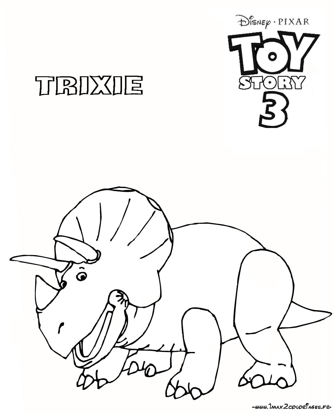 coloriage toy story 3 trixie