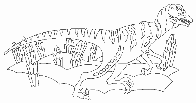 coloriage tyranosaure