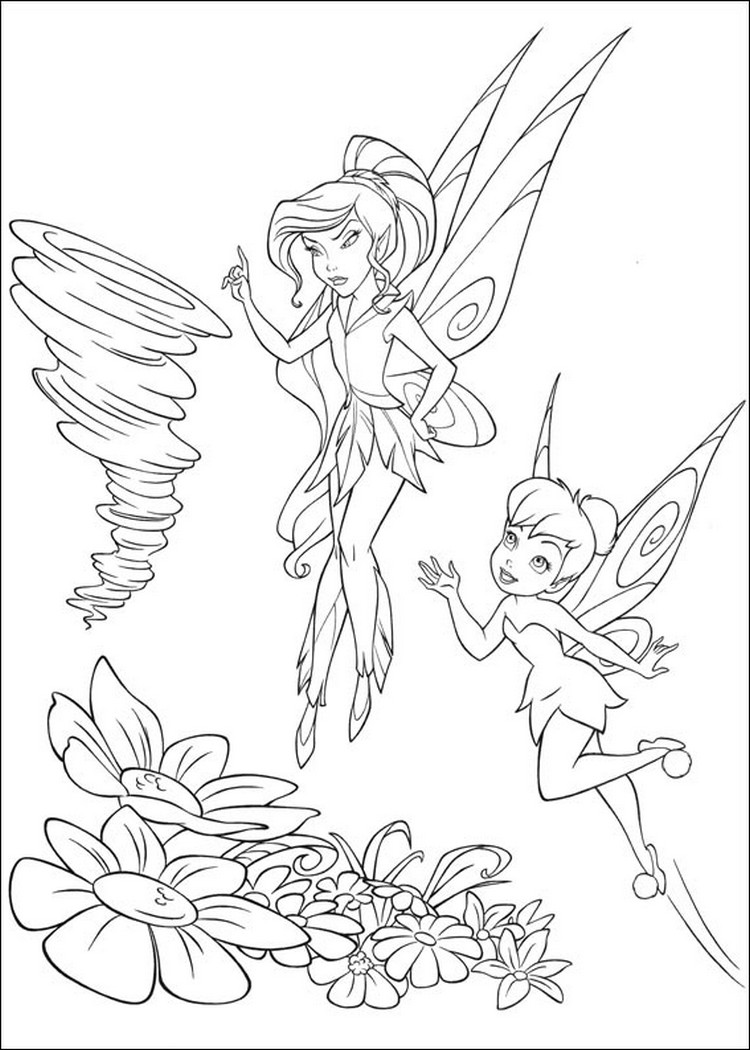 Coloriage a imprimer vidia et clochette gratuit et colorier coloriage vidia et clochette